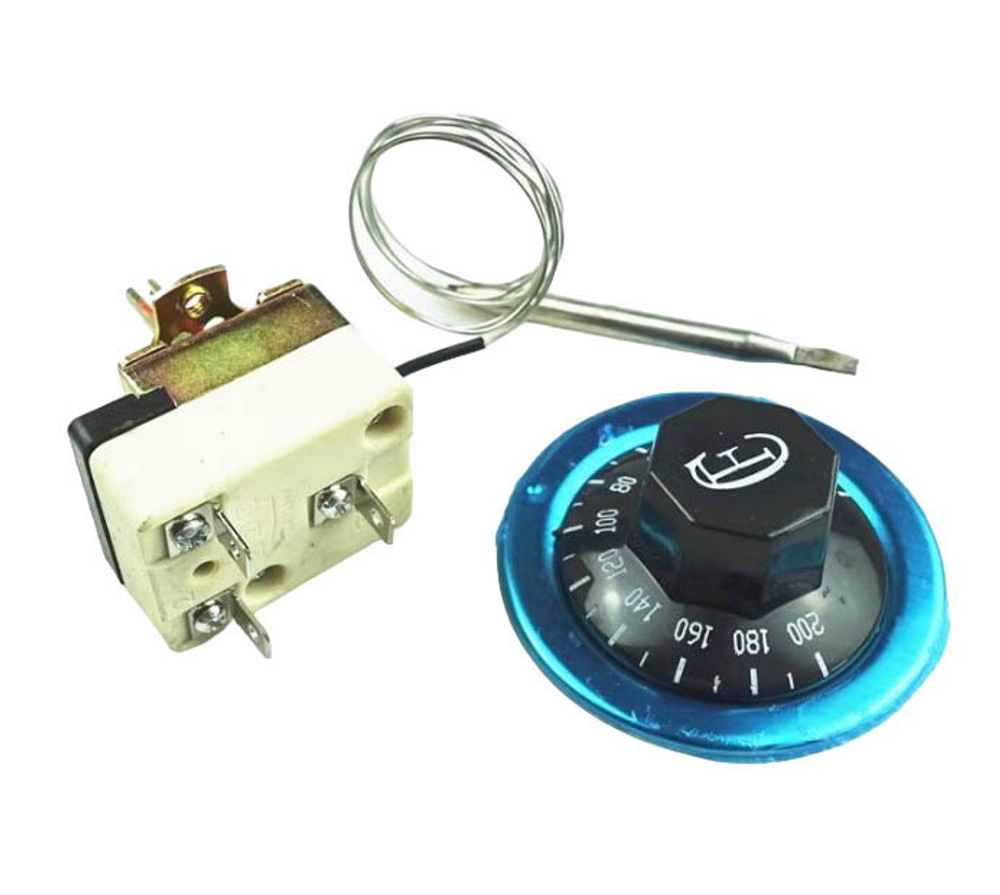 Капиллярный термостат 220V, 60-200°C 3 контакта