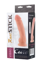 Вибратор 7 режимов вибрации на присоске телесный RealStick 17 см