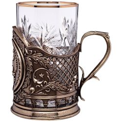 СТАКАН С ПОДСТАКАННИКОМ "МИНИСТЕРСТВО ЗДРАВООХРАНЕНИЯ" 250 МЛ