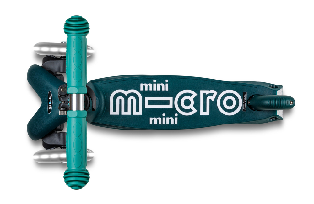 Самокат Mini Micro Deluxe складной ECO LED зеленый