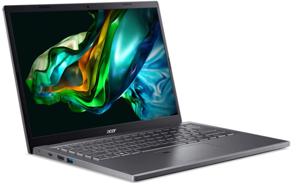 Ноутбук  Acer Aspire 5 14 A514-56M-770K 14 ", Core i7, 16 Гб RAM, 512 Гб SSD, Iris Xe Graphics, Серый