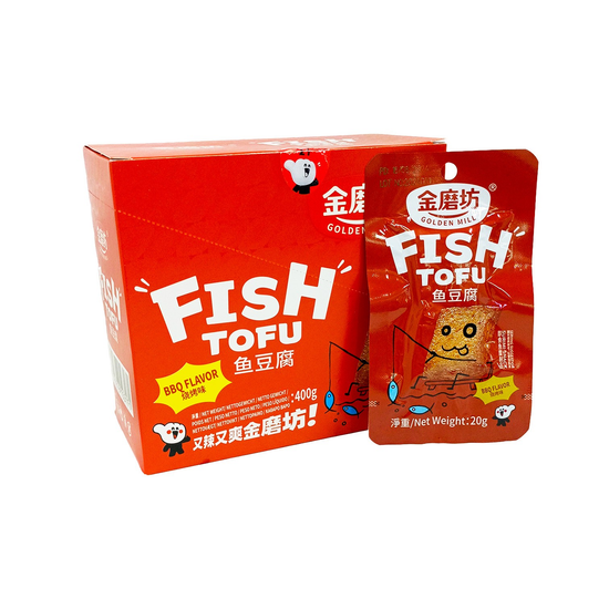 Закуска рыбный тофу со вкусом барбекю Голден милл, 20гр