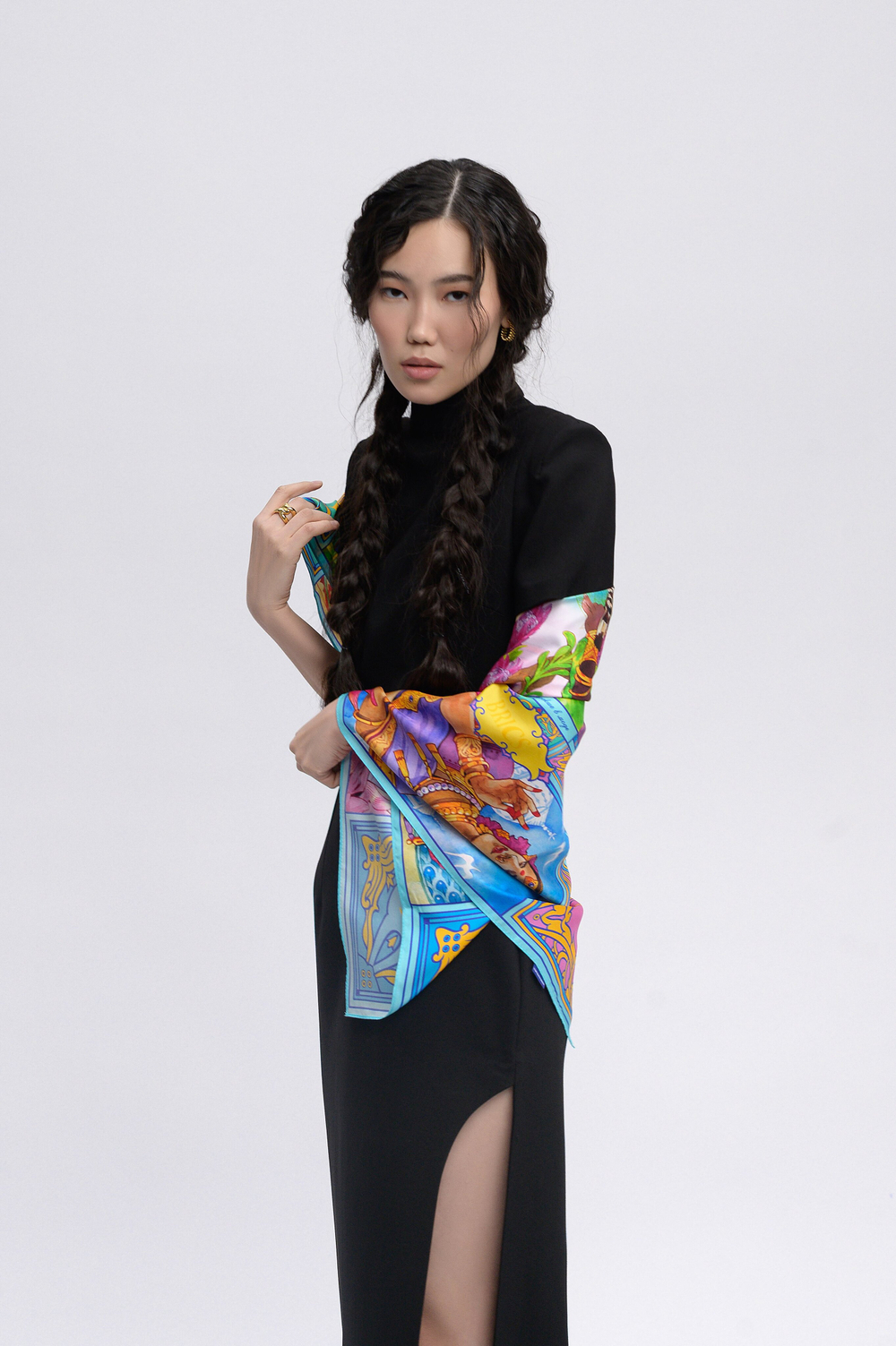 Платок «БРИКС» 100% шёлк