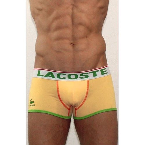 Мужские трусы боксеры желтые Lacoste Yellow