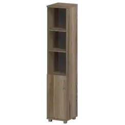 Стеллаж высокий узкий полузакрытый "НТ-540;НТ-600" 400x445x2050 Аргентум
