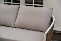 "Тоскана" лаунж-зона из искусственного ротанга, цвет соломенный