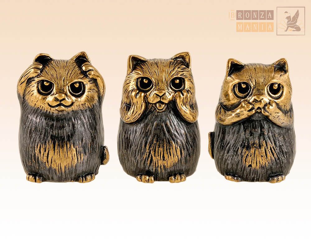 фигурка Котики - Не слышу, Не вижу, Не скажу