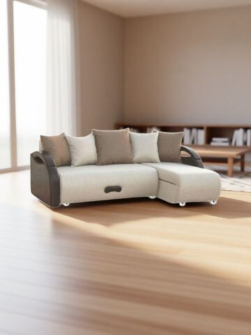 Диван-кровать угловой Еврокнижка Юпитер Ратибор Светлый