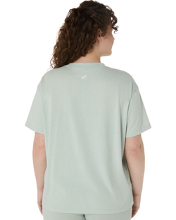 Женская теннисная футболка Asics Logo - lichen rock