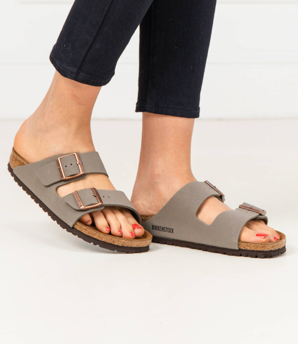 Шлепанцы Arizona Birkenstock - оливковый(151213)