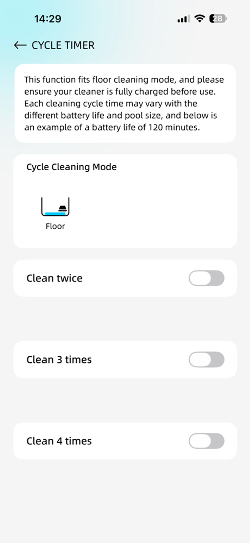 Автоматический донный очиститель WYBOT C1 беспроводной (упр. ч/з Bluetooth) (OS7010C)