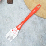 Набор кисточка и лопатка силиконовые "Сердечки" 22,2*4см