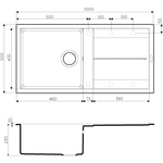 Кухонная мойка Omoikiri Sumi 100-GR