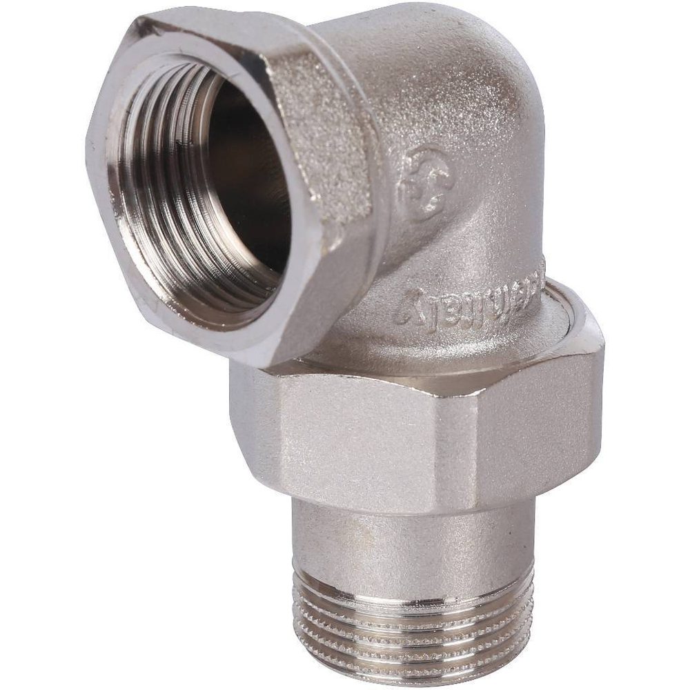 Американка STOUT никелированная угловая 3/4" ВР/НР O-Ring уплотнение