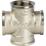 Крестовина STOUT SFT 0031 - 1"1/2 (для стальных труб, латунь никелированная)