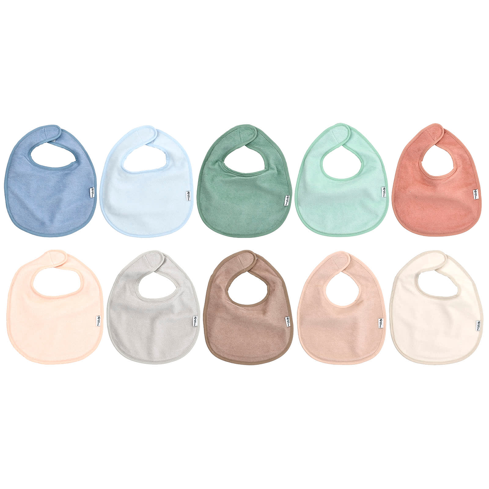 Green Sprouts, Слюнявчики на каждый день Stay-Dry, для детей от 3 до 12 месяцев, разноцветные, 10 шт.