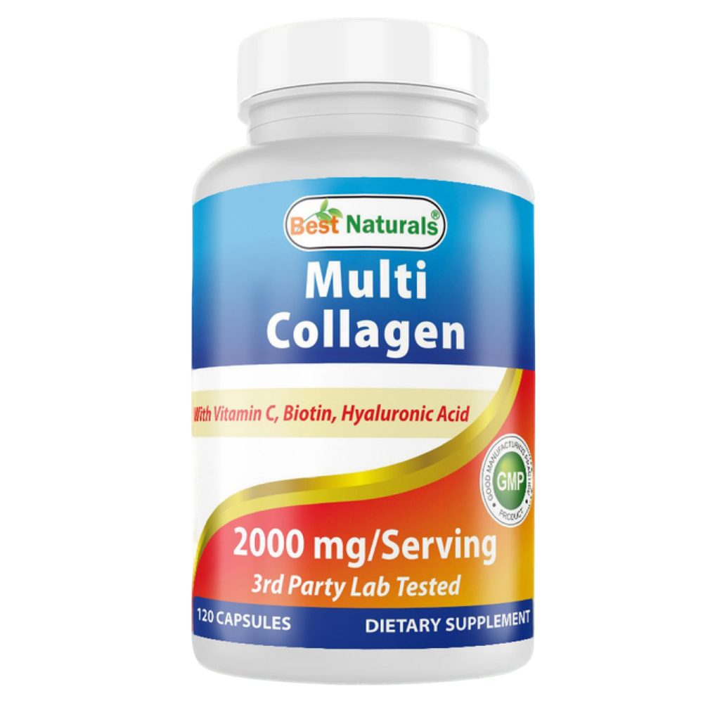 Best Naturals Multi Collagen 2000 mg 120 caps, Мульти Коллаген !!!Срок 08.2025