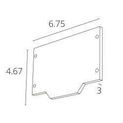 Внешняя заглушка для магнитного шинопровода для натяжного потолка Arte Lamp