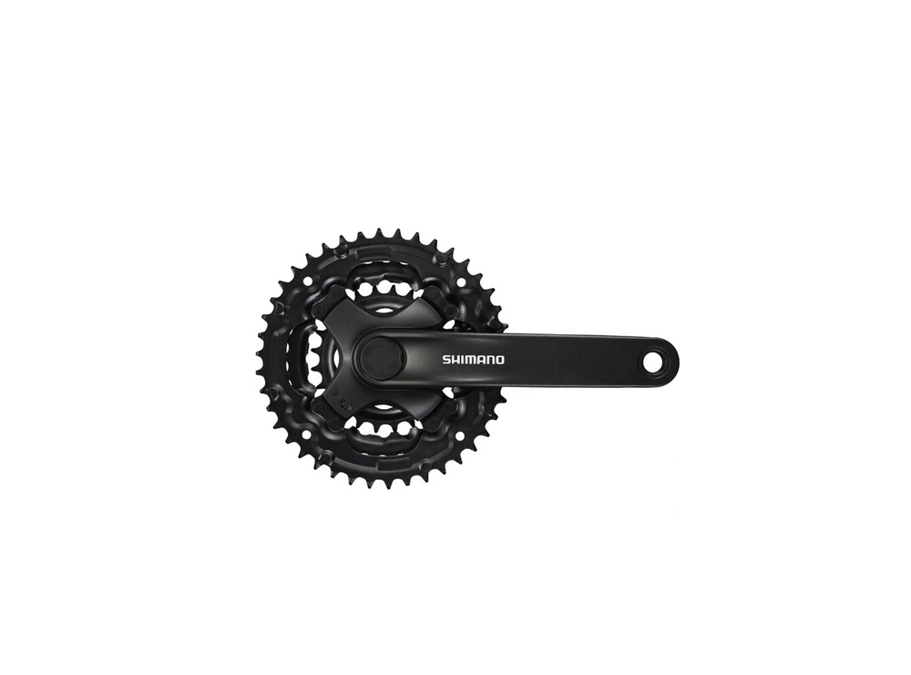 Система Shimano Tourney TY, FC-TY301, 42/34/24T, 3x6/7/8 скоростей, 170мм, квадрат, черная OEM