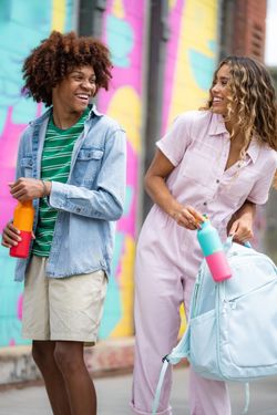 Термобутылка Klean Kanteen Rise Vac Classic Flip Sport 16oz (473 мл) Turquoise Kaleidoscope