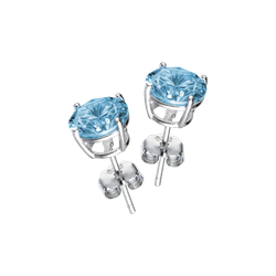 Серьги пусеты Aquamarine XS