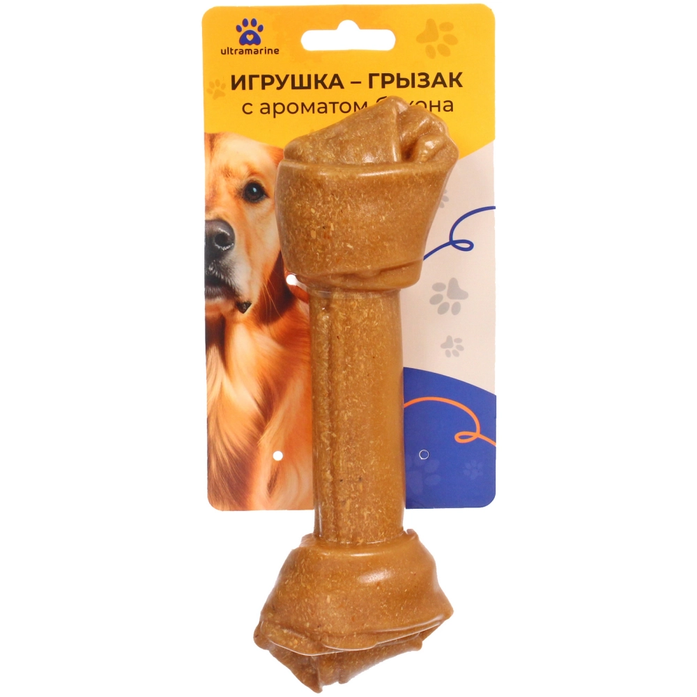 Игрушка - грызак «Счастливый БРО», косточка, 19*5.3см / 182гр