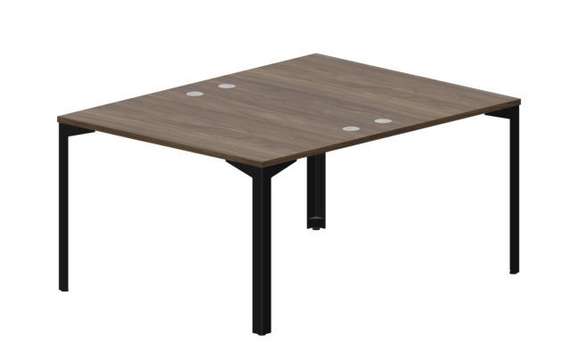 Составной стол на 2 рабочих места 118х156,6х75см (4 громмета)