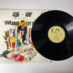 Винтажная виниловая пластинка LP Джеймс Бонд James Bond 007 Live And Let Die Живи и Дай Умереть (Motion Picture Soundtrack) (Japan 1973) (No Obi)
