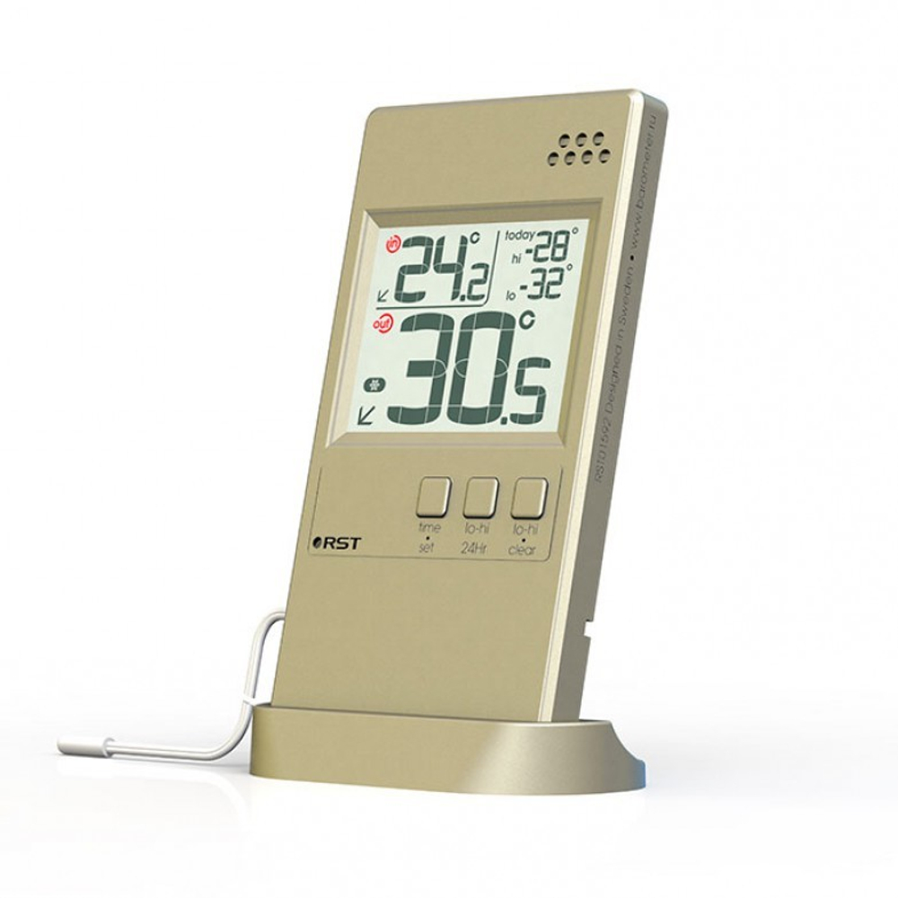 Электронный термометр RST с выносным сенсором, Шампань