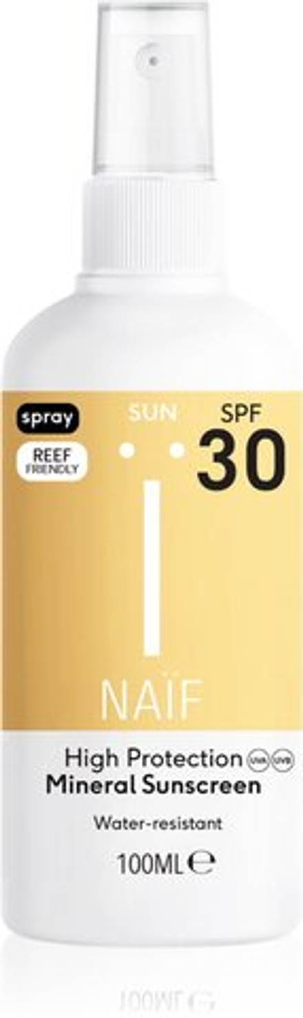 Naif Sun Mineral Sunscreen SPF 30 - солнцезащитный спрей SPF 30 /   100  ml  / GTIN 8720828001493
