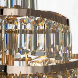 Citilux NAIAD CL315192 Люстра хрустальная подвесная Золото