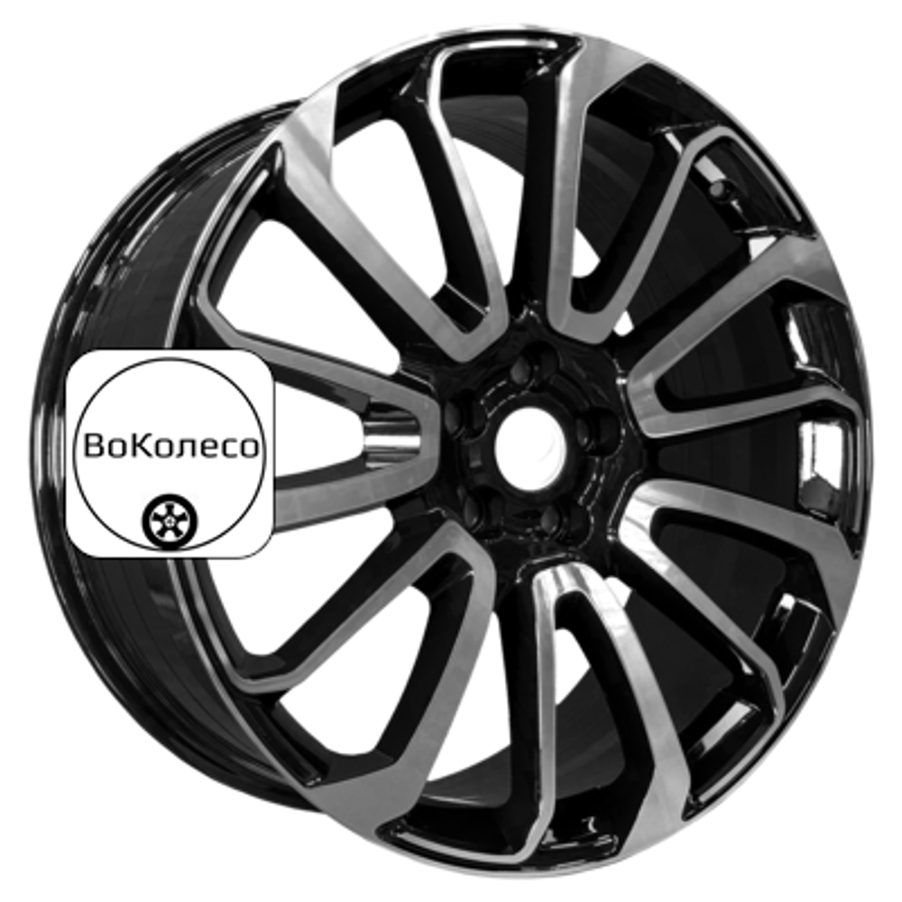 9,5x22/5x120 ET45 D72,56 7013 Gloss Black Machine Face (PDW) PDW