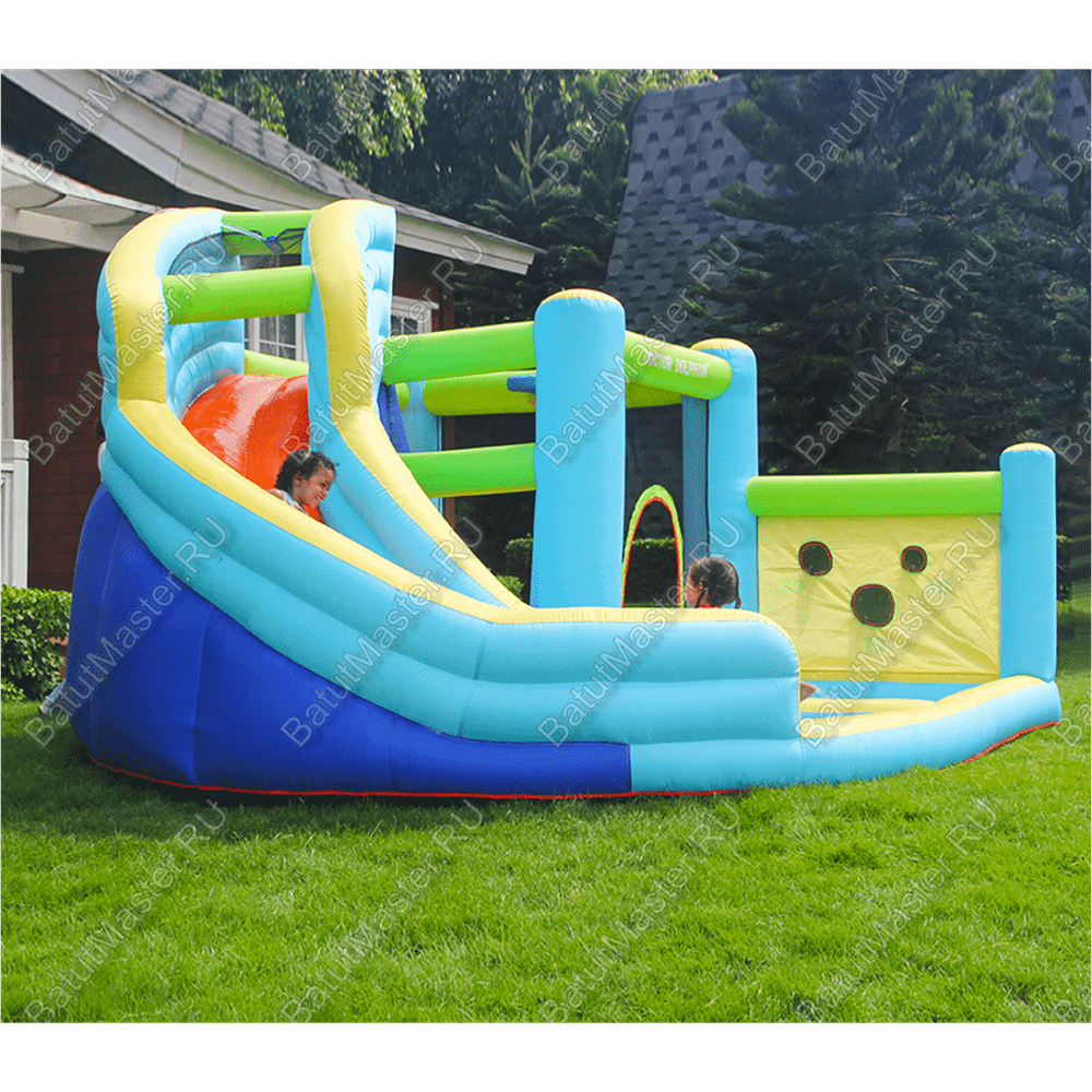 Батут домашний "Водная горка 2" 4,5*4*2,6 м