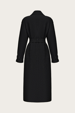 ТРЕНЧКОТ ИЗ ЧЕРНОЙ ШЕРСТИ