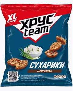 СУХАРИКИ ХРУС TEAM СМЕТАНА 100ГР