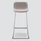 Барный стул Neo Soft 77 см, серый, ножки хром