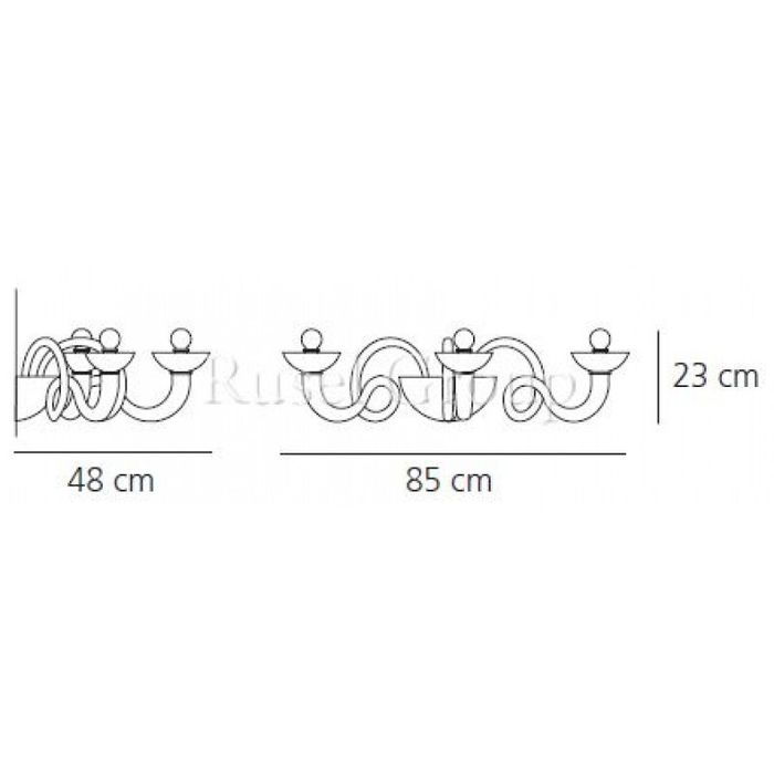 Настенный светильник Artemide PANTALICA PARETE 3