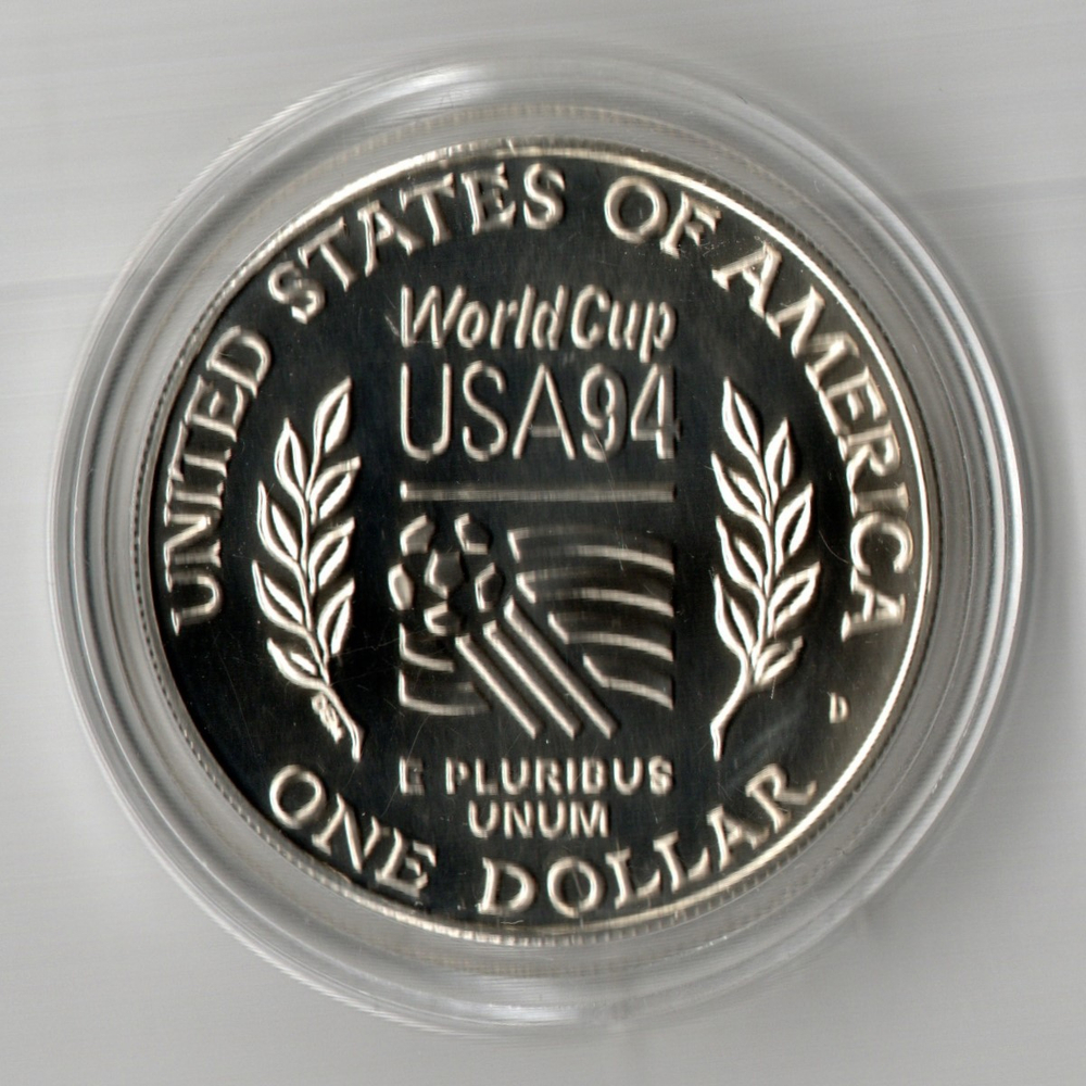 1 доллар Чемпионат по футболу. D. 1994 год UNC