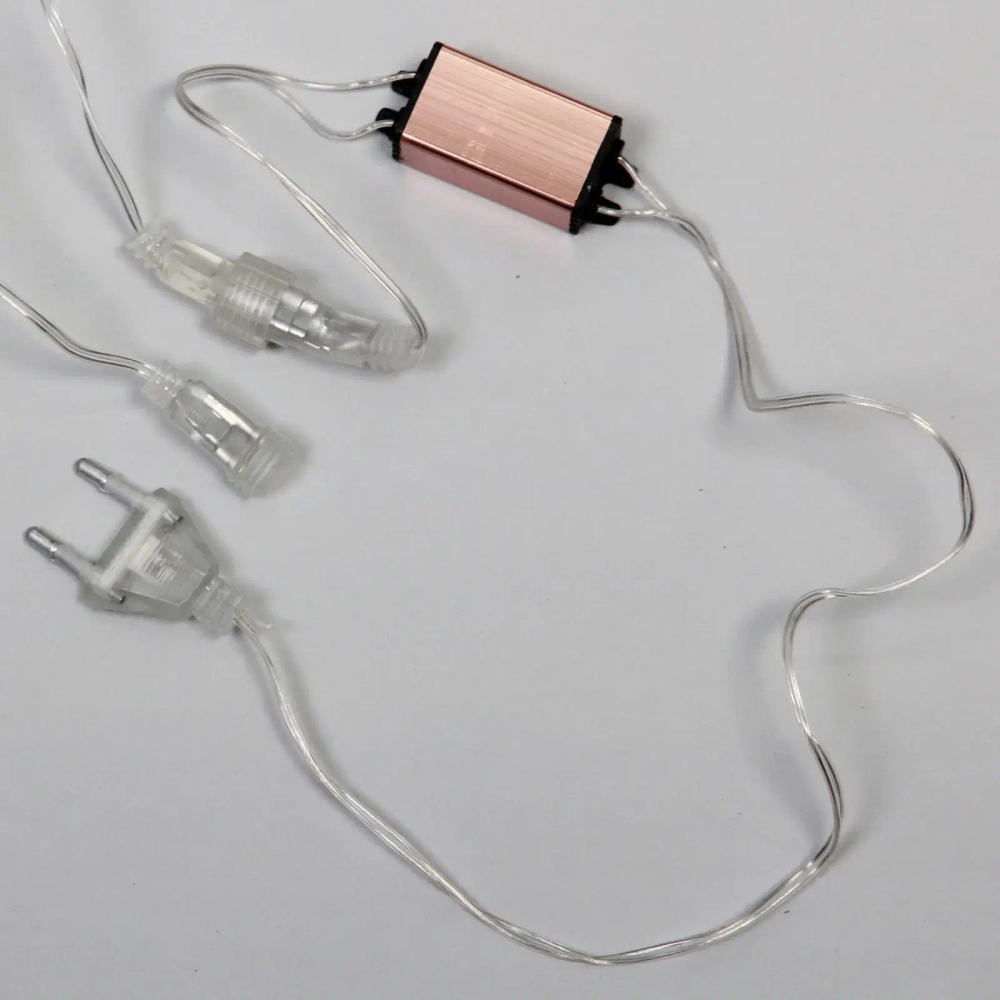 Гирлянда для улицы «Сосулька» 3,0 м*42 см 288 ламп LED, IP-54, Белый (8 трубок)