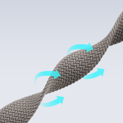 Эластичный ремешок темно-серого цвета (Clay) для смарт часов Apple Watch размером 42, 44, 45, 46, 49MM, серия Mixture Ultra Series от Dux Ducis