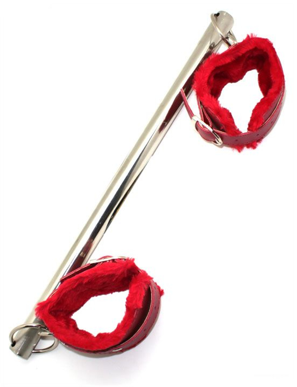 Распорка на руки с красными наручниками (Цвет: красный)