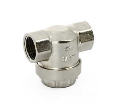 Фильтр прямой Uni-fitt ВВ 3/4" 500 мкм никелированный