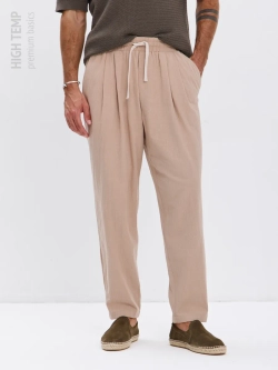 Штаны хлопковые с защипами