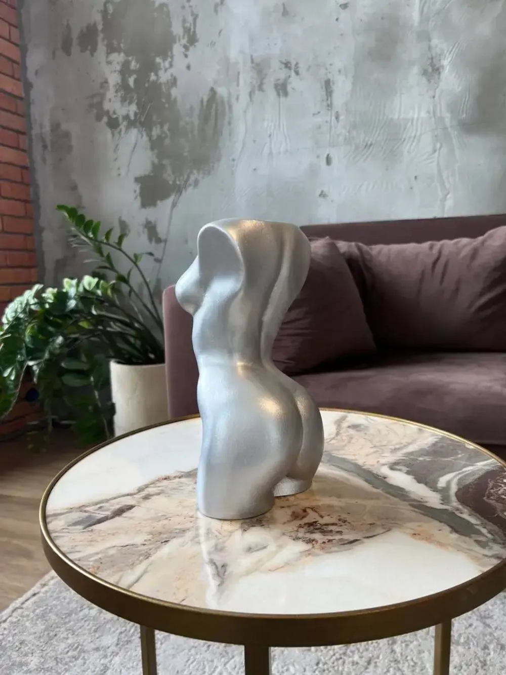 Кашпо для цветов Торс Горшок  Ваза Скульптура