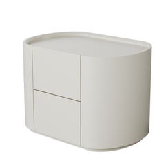 Тумба прикроватная Lagom 2 ящика ширина 60 см (молочный)