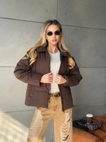 Куртка осенняя с отложным воротником