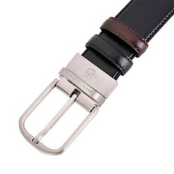 Ремень Piquadro C11 двусторонний черно-коричневый из кожи (CU3049C11/NM) 4