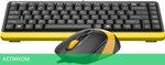 Набор периферии A4Tech Fstyler F1110 Bumblebee черный/желтый