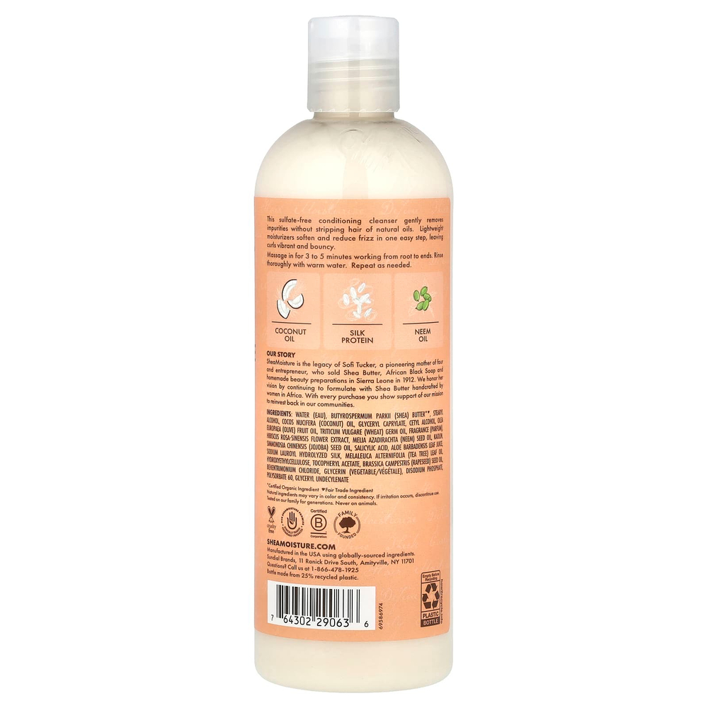 SheaMoisture, шампунь Curl Moisture Co-Wash, кокос и гибискус, 354 мл (12 жидк. унций)