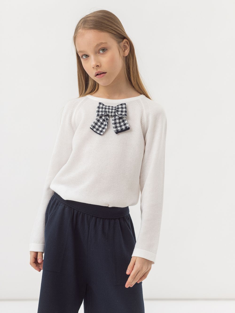 Джемпер молочный для девочки арт. AT824-1